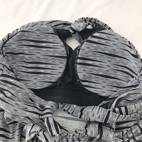 Athleta KIKI Black Gray Halter Athleisure Swim Dress - Picture 11 of 12